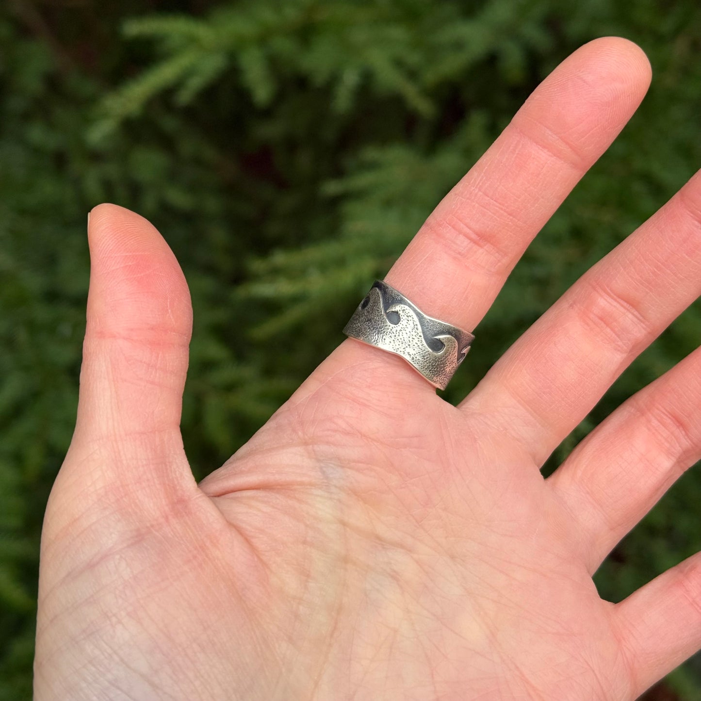 Changing tides genuine sea glass ring