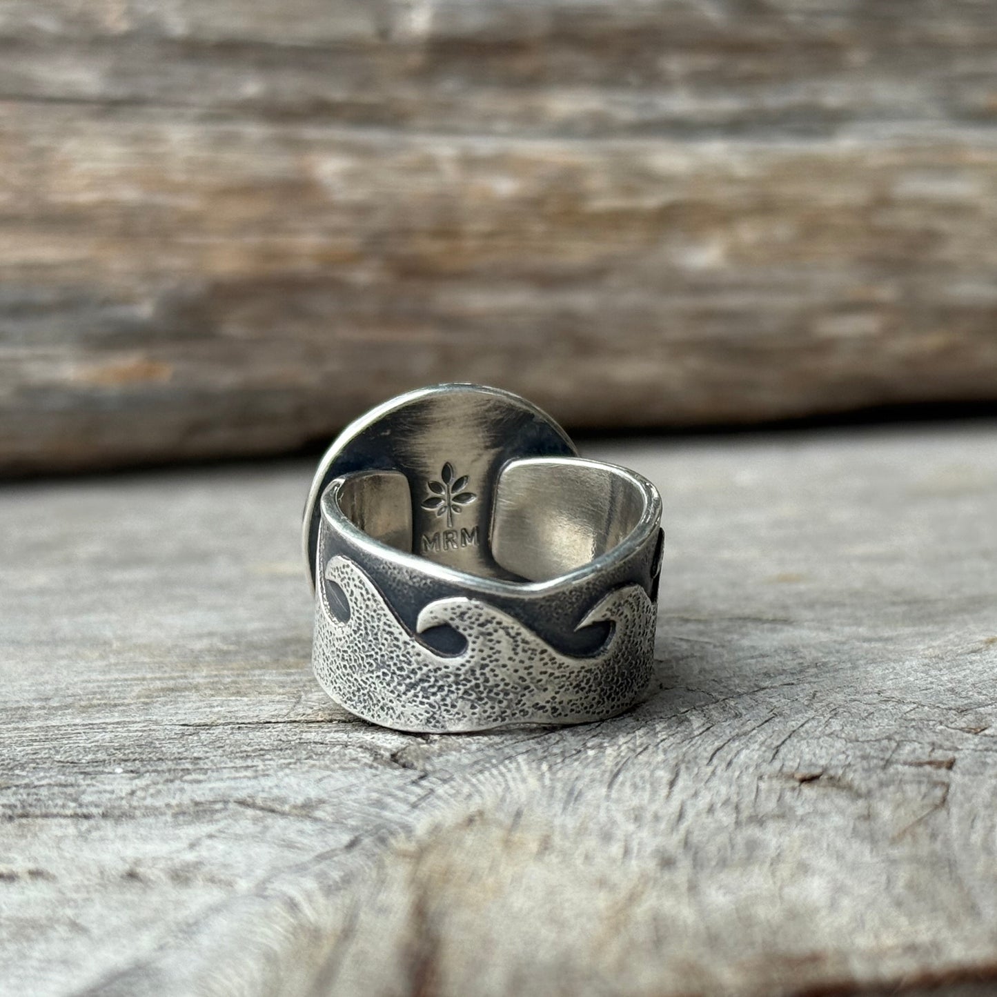 Changing tides genuine sea glass ring