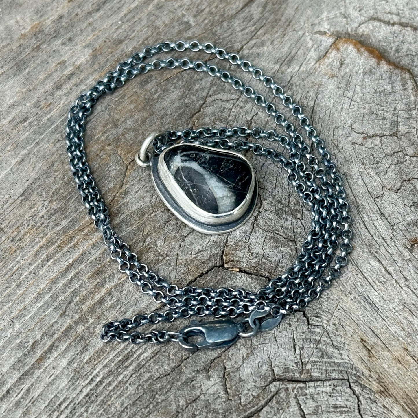 Vancouver Island Beach Stone Pendants