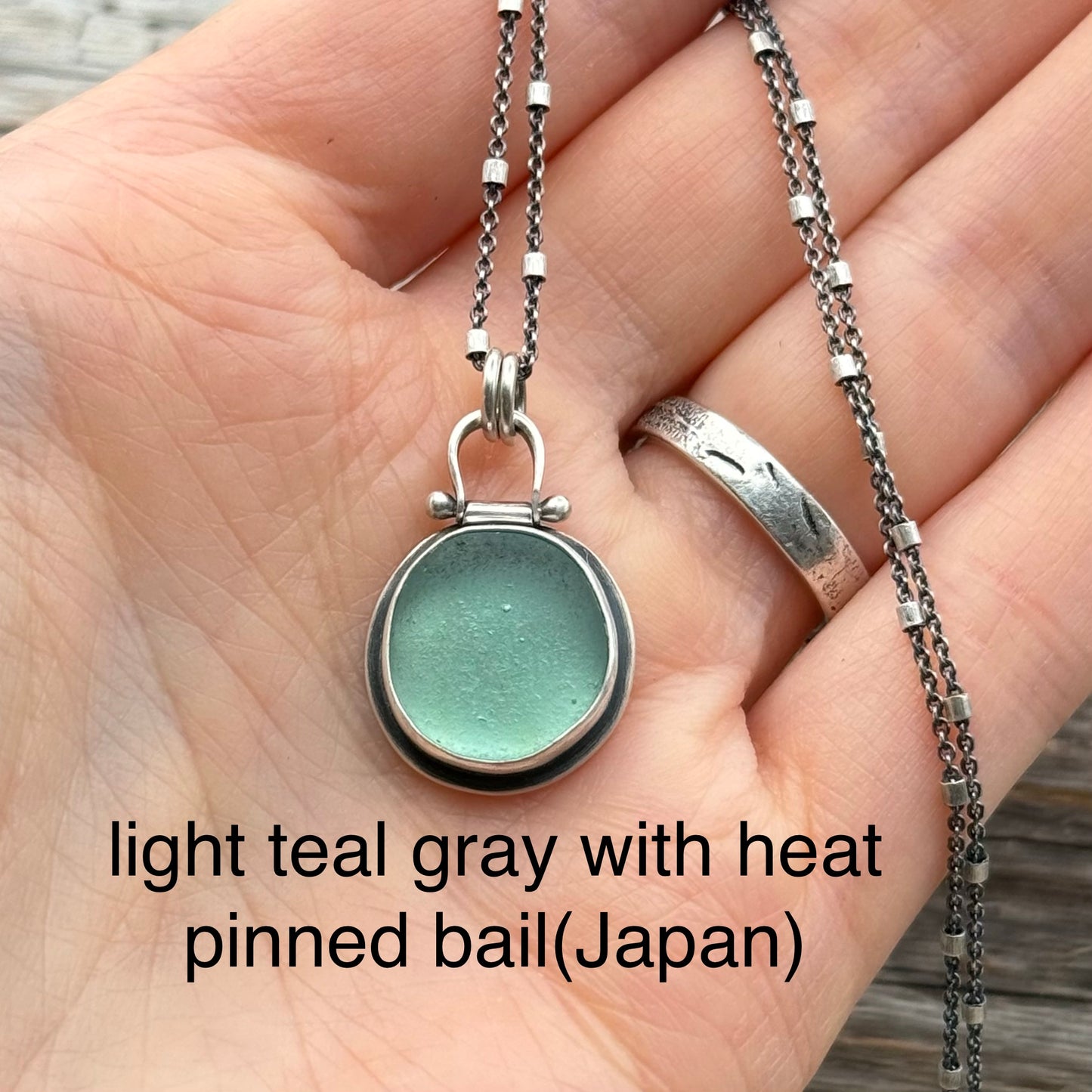 Colors of the Sea Teal Sea Glass Pendants