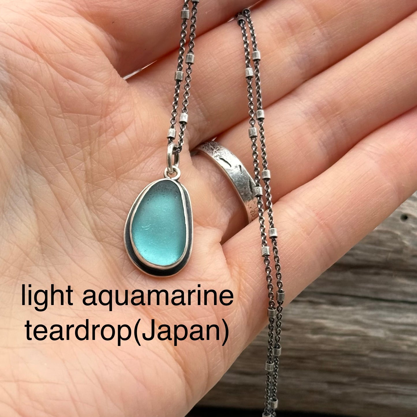 Colors of the Sea Teal Sea Glass Pendants