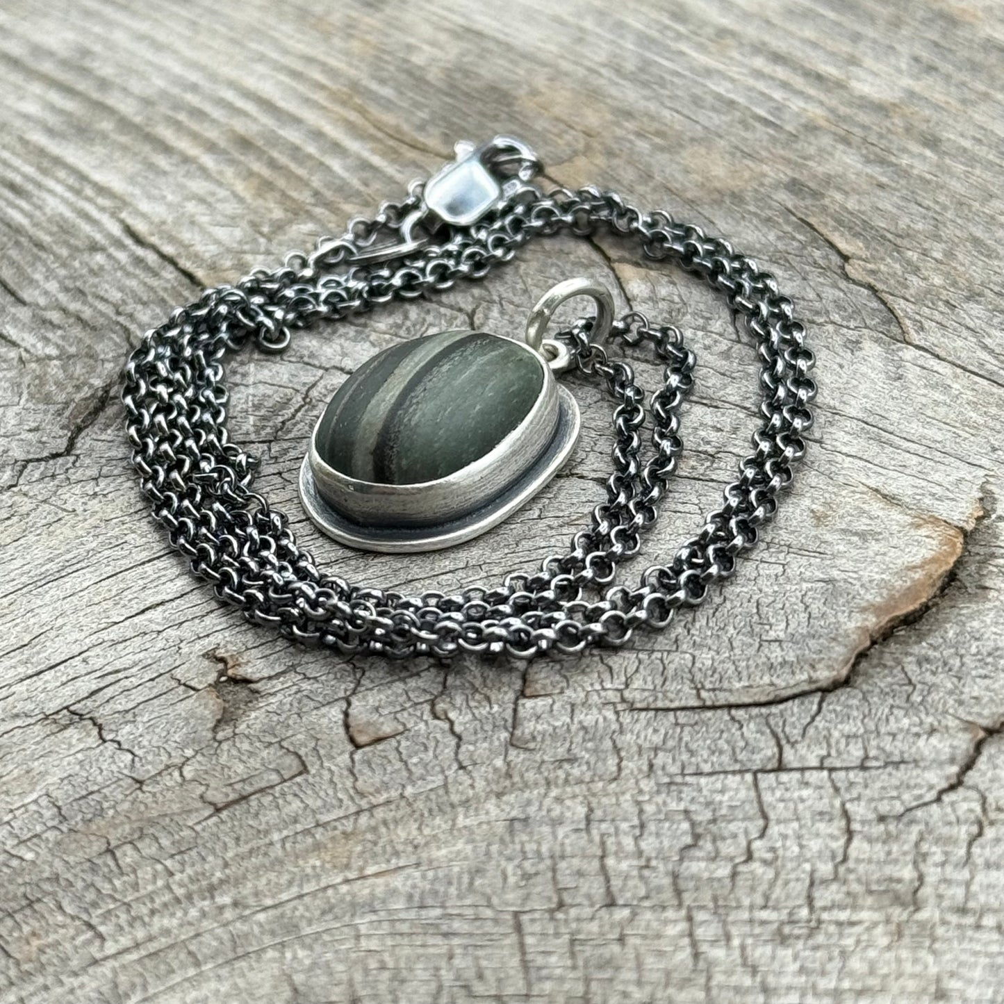 Vancouver Island Beach Stone Pendants