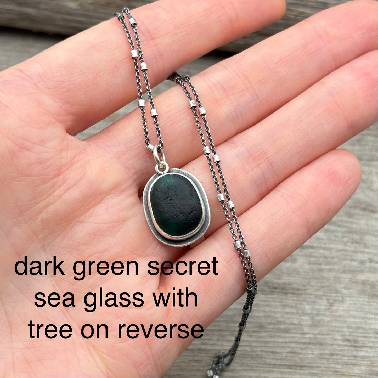 Multi-colored genuine sea glass pendants