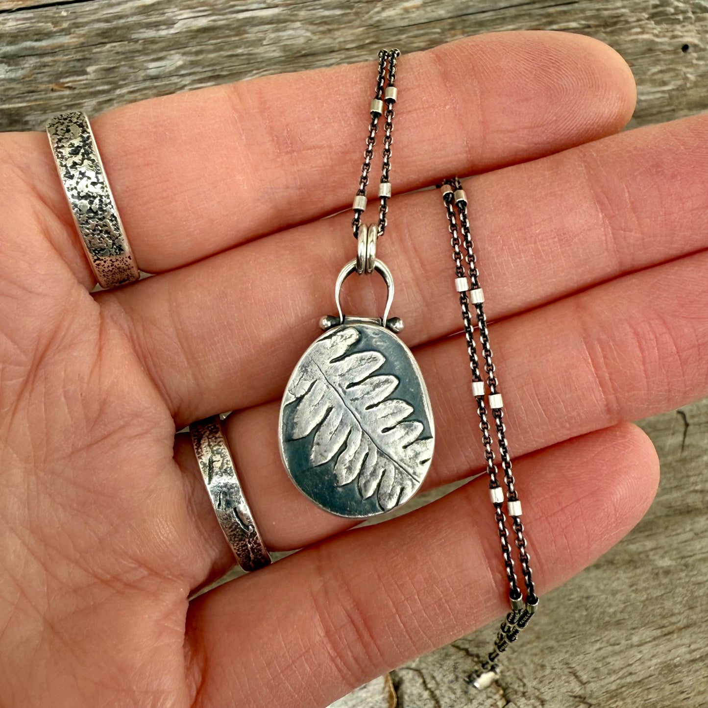 Oregon Lady Fern Pendant