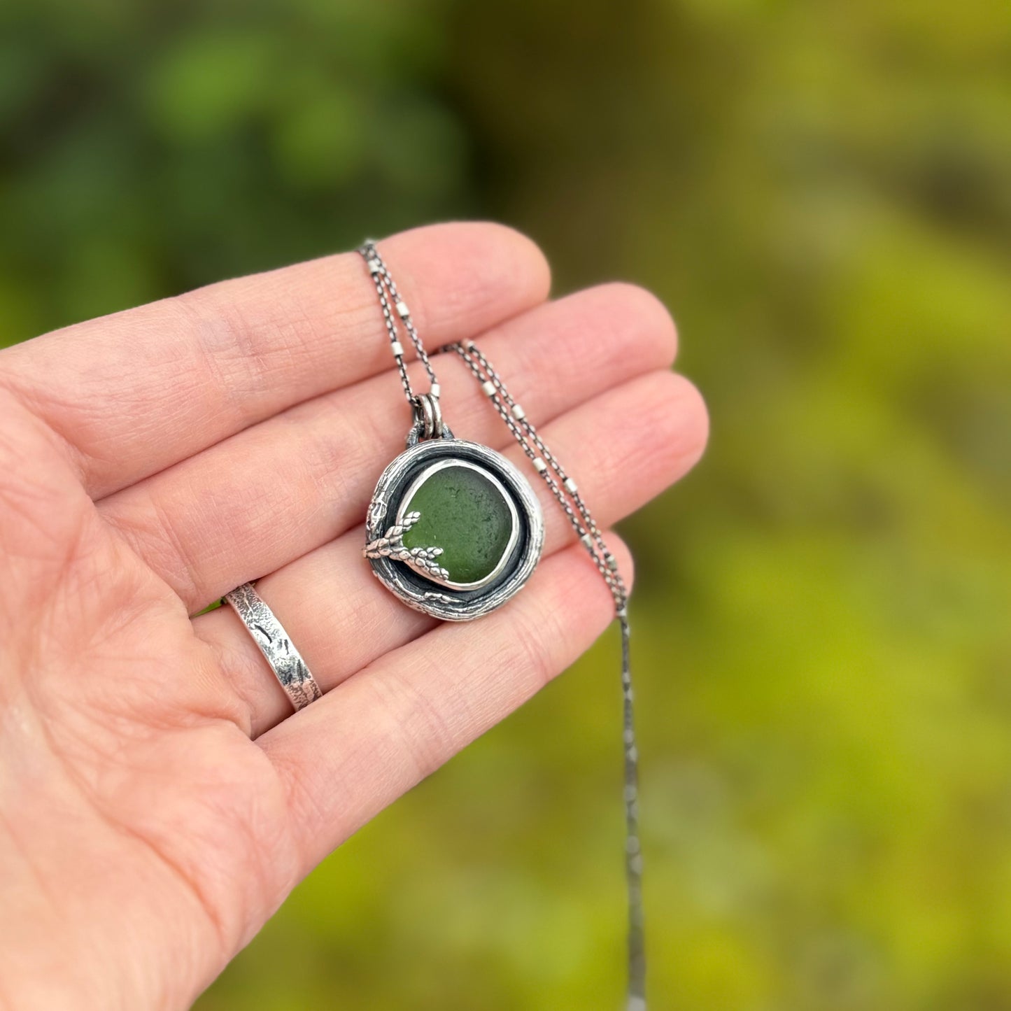 Oregon Forest Branch Cedar Pendant