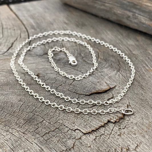 Sterling Silver Oval Cable Chain
