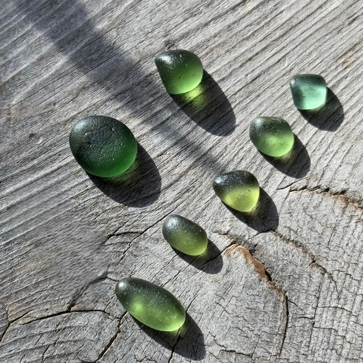 Sea Glass Forest Twig Ring