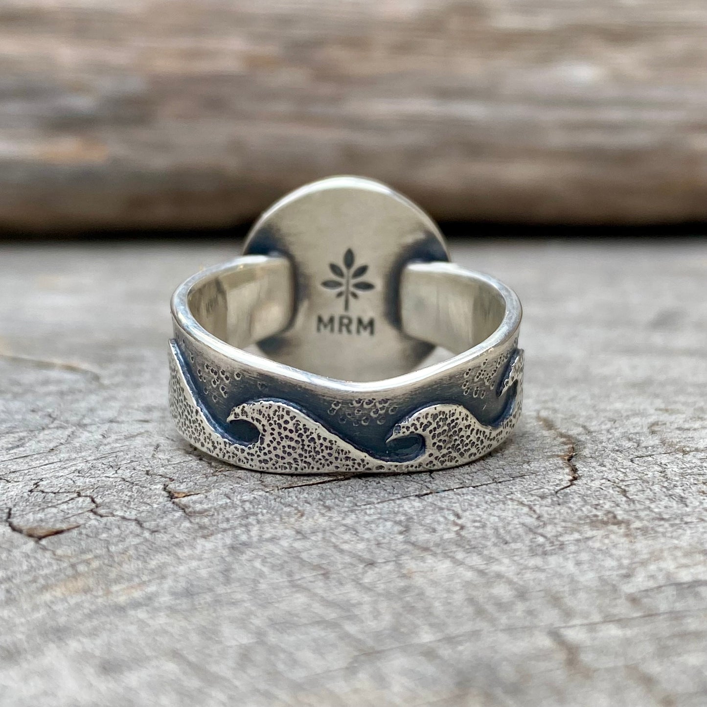 Changing Tides Genuine Sea Glass Ring (Thin Band Design)