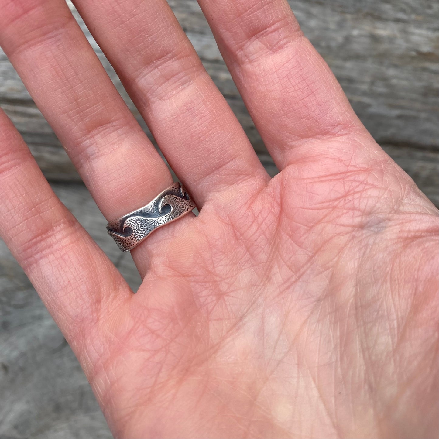 Changing Tides Genuine Sea Glass Ring (Thin Band Design)