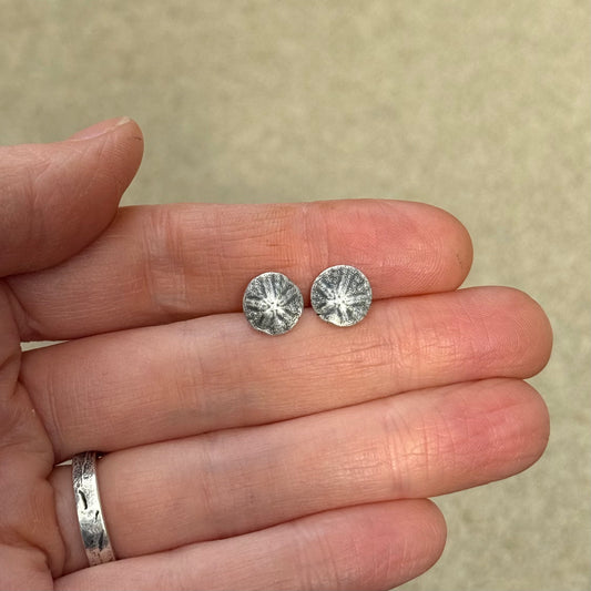 Oregon Coast Sand Dollar Studs