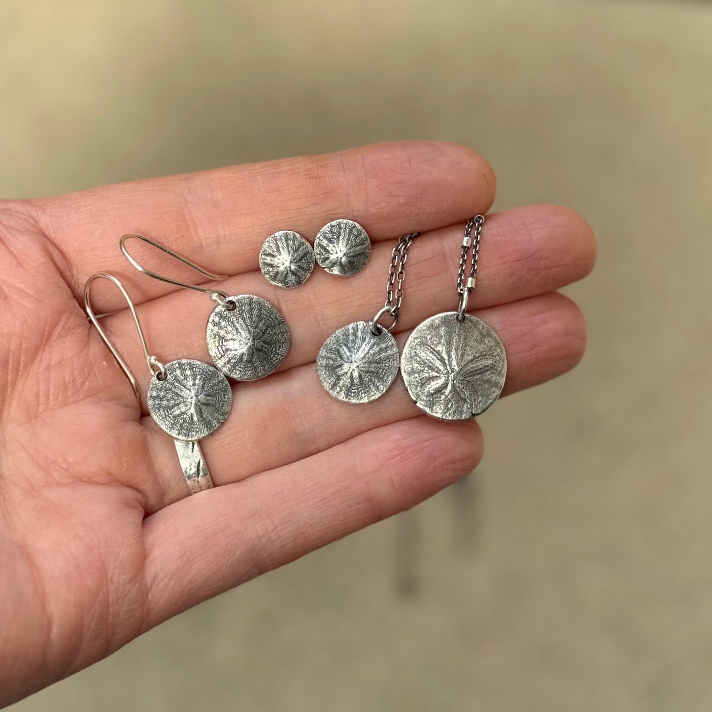 Tiny Oregon Coast Sand Dollar Pendant