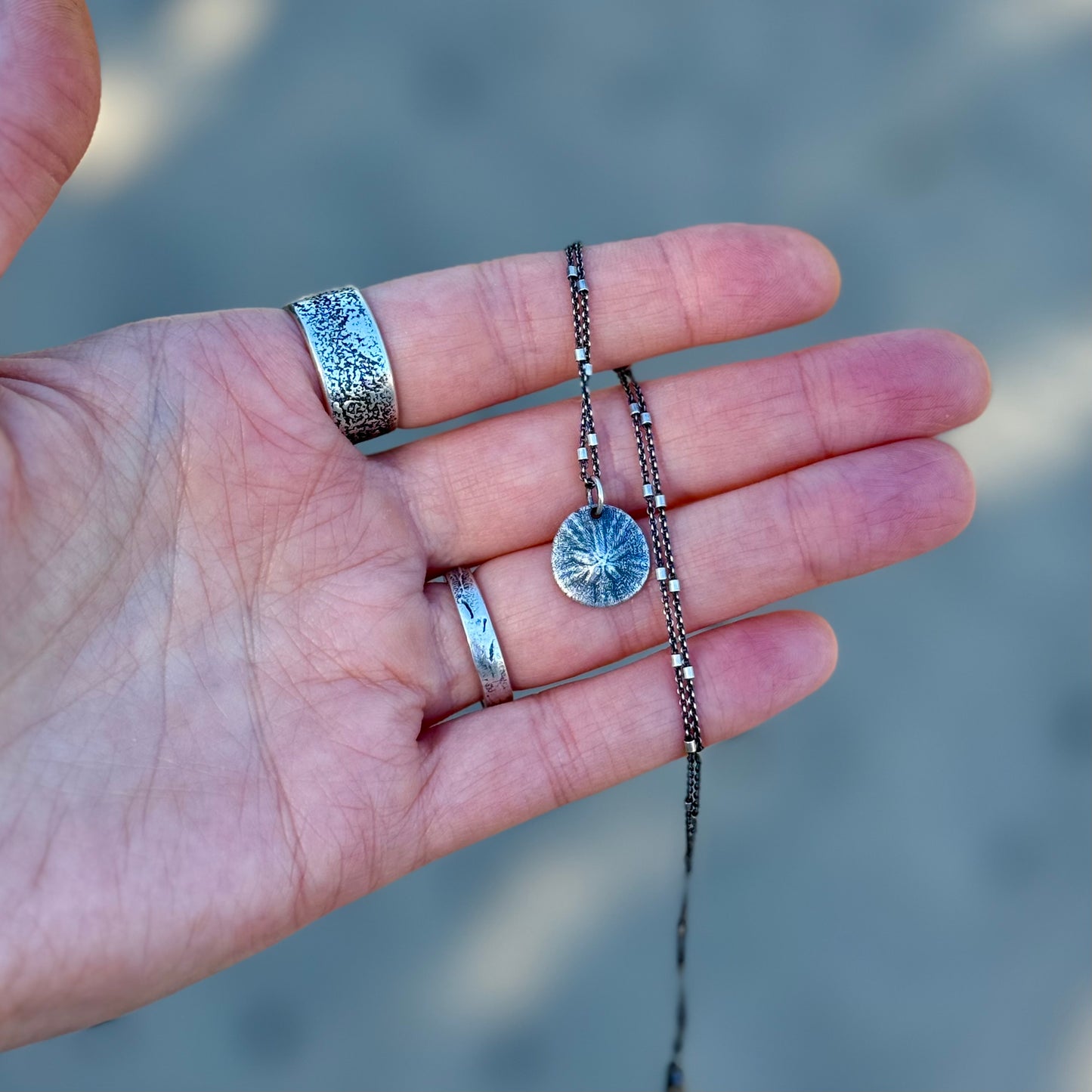 Tiny Oregon Coast Sand Dollar Pendant