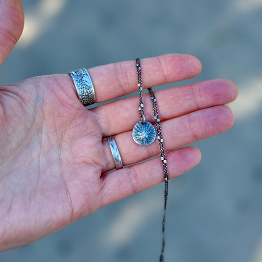 Tiny Oregon Coast Sand Dollar Pendant