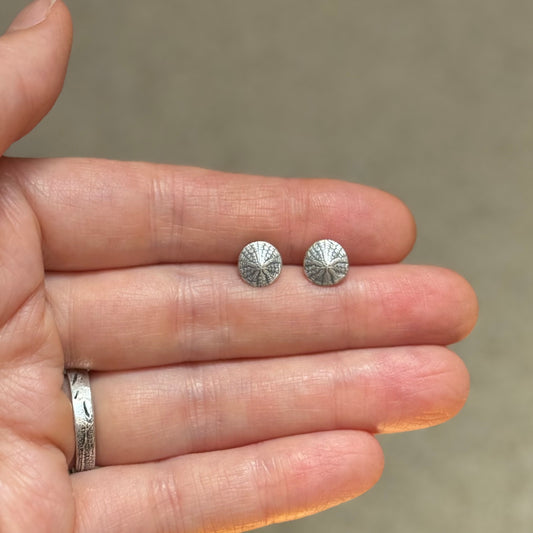 Oregon Coast Sand Dollar Studs