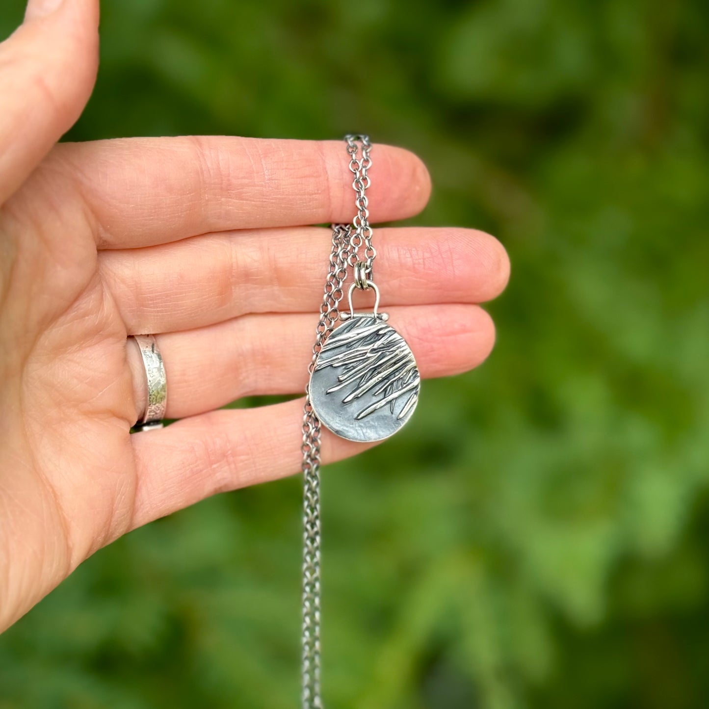 Oregon Shore Pine Sea Glass Pendant