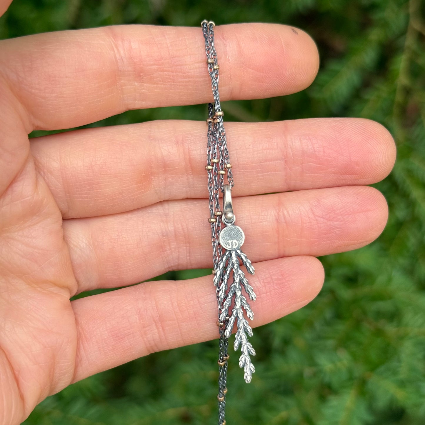Oregon Cedar Leaf Pendant #1