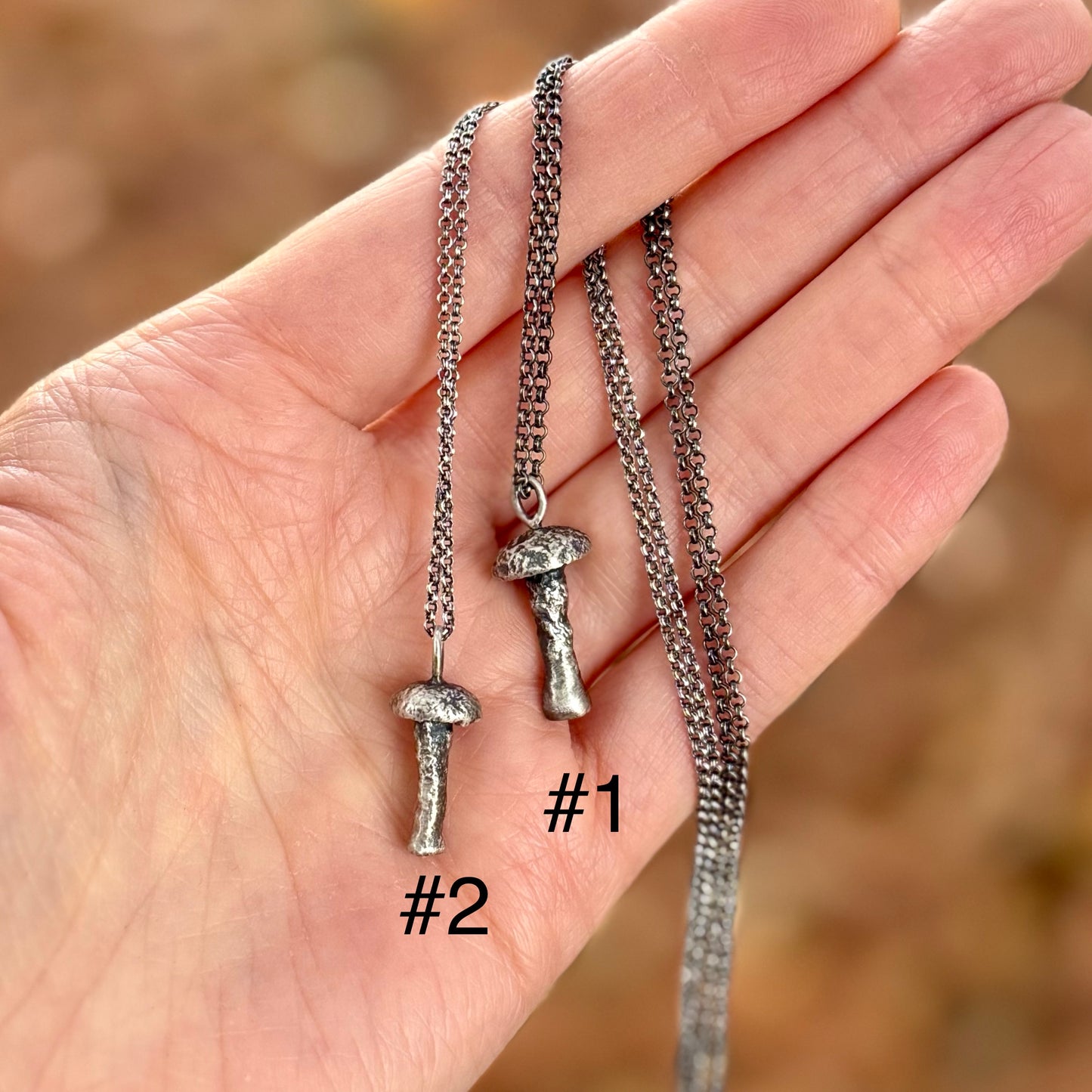 Forest Floor Mushroom Pendants