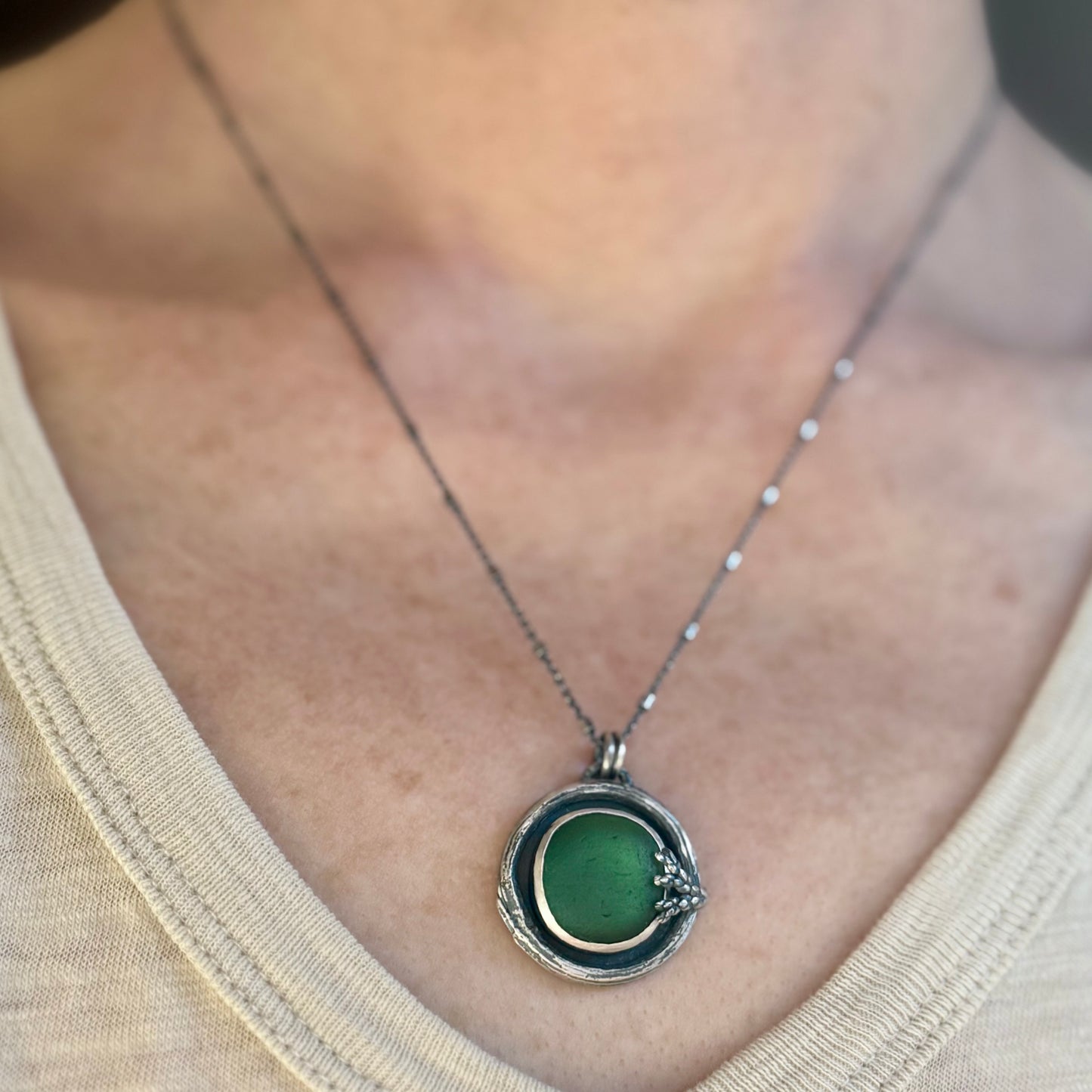 Oregon Forest Branch Cedar Pendant