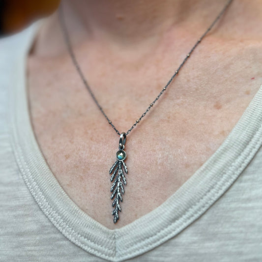 Oregon Cedar Leaf Pendant #2