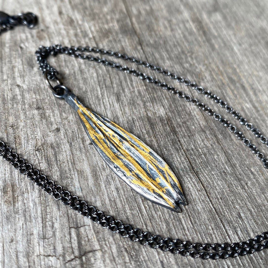 Echinacea petal pendant